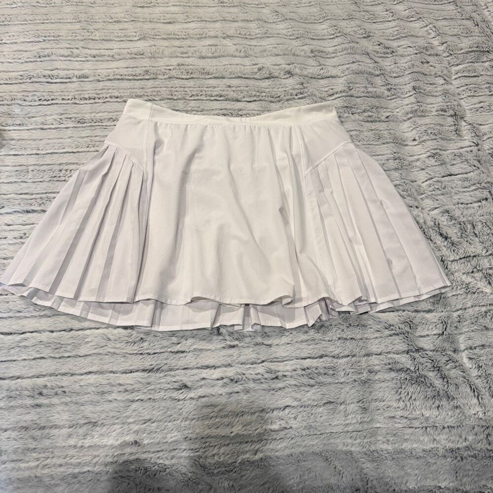 Spanx White Pleated Athletic Skort XL